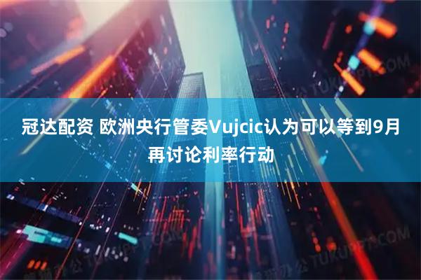 冠达配资 欧洲央行管委Vujcic认为可以等到9月再讨论利率行动